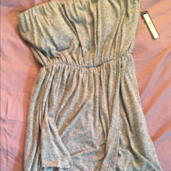 NWT Alice + Olivia strapless charcoal midi dress - Picture 4 of 8
